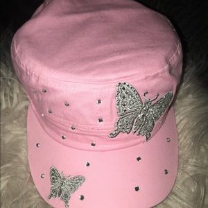 2000’s pink butterfly cap